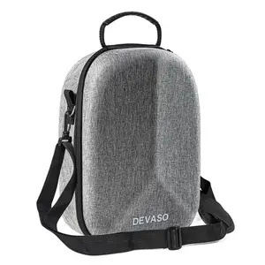 DEVASO For Meta Quest 3 VR Glasses Storage Bag Oxford Cloth Carrying Case With Shoulder Strap