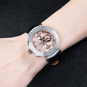 Reloj Unisex Elegante con Esfera Grande, Diseño de Cielo Estrellado, Mecanismo de Diamantes Completo y Super Complejo - Product Image 4