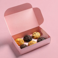 Boîtes pliables en papier enduit écologiques personnalisées OEM pour l'emballage de desserts et de produits de boulangerie, couleur et logo personnalisés