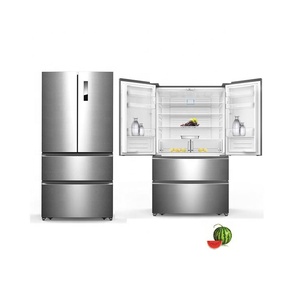 Refrigerador con Congelador de Acero Inoxidable de 536L, con Puerta Francesa, Compresor, Sin Escarcha, Portátil, para Uso en Hoteles y Hogares - Product Image 2