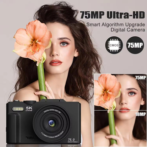 Cámara 5K de 75MP con WiFi, Control Remoto por Aplicación, Cámara Web con Zoom Automático de 18X para PC/MAC, Grabación de Pantalla de 3.0 Pulgadas Durante el Carga, DC1808, Zoom Digital de 18X - Product Image 4