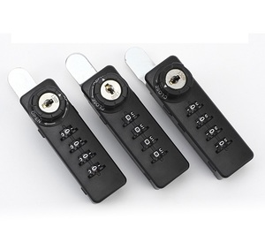 带钥匙和密码的安全4位双组合凸轮柜锁高安全性柜板锁 - Product Image 5