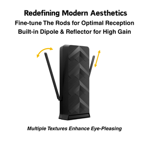 <span class=keywords><strong>Antenne</strong></span> VHF UHF longue portée Antop pour signaux TV numériques, amplifiée, dipôle, réflecteur, performance élevée intégrée de 28 dB - Product Image 5