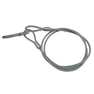 OMEGATRUSS SW3D06 Câbles pliables en acier de 3 mm pour éclairage de scène, corde de sécurité pour treillis, capacité de charge de 60 kg, argent/noir - Product Image 6