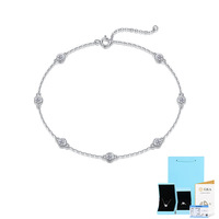 Simple 1ct 2ct 3ct DEF Couleur vvs Fine Lab-grown Diamond Jewelry Bracelet Cadeau