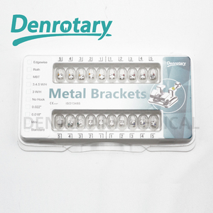 Fabricación Denrotary ortodoncia mini bonding edgewise brackets orto <span class=keywords><strong>MIM</strong></span> edgewise monoblock brace 018 - Product Image 3