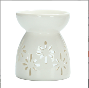 Hot Bán Xách Tay Màu Trắng Màu Xám Gốm Nến Sáp Tan Burner Phổ Biến Hương Thơm Ấm Hơn Cho Nước Hoa Cam Khuếch Tán - Product Image 1