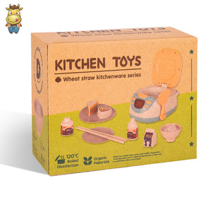 Ensemble de jeu pour enfants en paille de blé écologique avec lumière, musique et pulvérisation, 10 pièces - Product Image 5