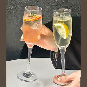 Copas de Champán al por Mayor, Copas de Cristal en Forma de Tulipán para Vino Espumoso, Copas con Tallo para Beber, para Bodas, Fiestas, Bares - Product Image 6