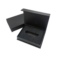 Kijia De Papel — boîte en papier personnalisée OEM, boîte en Carton noir, boîte De clé USB, conteneur en lin cadeau, étui d'emballage