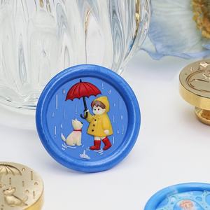 ชุดรูปแบบมหาสมุทรตราประทับขี้ผึ้งนูนหัวทองเหลืองแข็งที่มีการออกแบบเป็นคลื่นเปลือกหอย<span class=keywords><strong>ปลาวาฬ</strong></span>สำหรับงานแต่งงานการปิดผนึกขี้ผึ้งงานฝีมือ DIY - Product Image 3