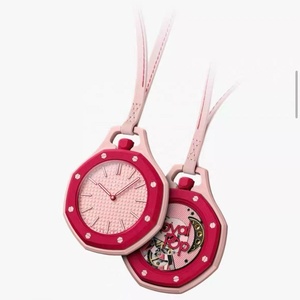 Montre de poche arc-en-ciel de haute qualité, personnalisée, nouveau style, co-marquage, pendentif pop art en biocéramique blanche, cadeau idéal - Product Image 4