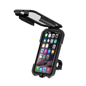 Su geçirmez motosiklet telefon kılıfı gidon cep telefonu tutucu için uygun 3.5-6.8 inç cep telefonları