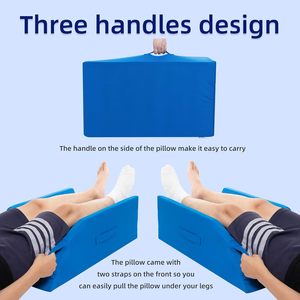Almohada de espuma para elevación y soporte de piernas, rodillas y tobillos, para alivio <span class=keywords><strong>del</strong></span> <span class=keywords><strong>dolor</strong></span> de ciática, espalda, rodilla, cadera y tobillos, para después de cirugía, lesiones y descanso - Product Image 6