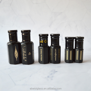 Oudh-botella de vidrio de aceite de madera de Agarwood personalizada, 3ml, Logo negro, Attar, para Arabia Suiza - Product Image 3