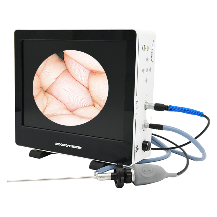Cámara de video portátil endoscopio cámara de endoscopio médico cámara endoscópica con monitor de pantalla HD