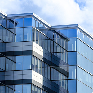 Mur-rideau en verre à structure en acier décoratif résistant aux ouragans sur mesure pour extérieur, mur-rideau en profilé aluminium pour façade de bâtiment - Product Image 6