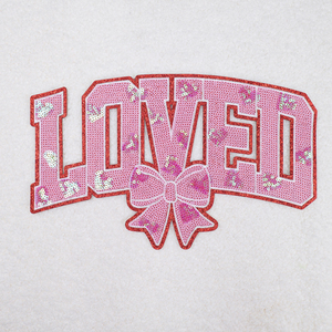 2025 amor bordado Día de San Valentín parches bordado personalizado hierro en letra brillo Chenille corazón mariposa parche apliques - Product Image 3
