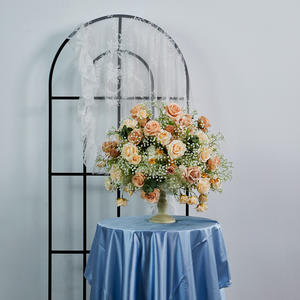 Nouveau 50cm champagne Couleur Starry Rose Boule De Mariage Table Décoration Centre Floral Simulation Fleur - Product Image 3