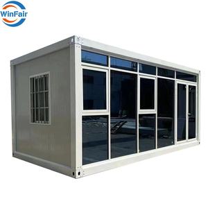 WinFair Casa Contenedor Prefabricada Desmontable de Lujo Portátil de 20 Pies, Económica, Modular, Tipo Granny Flat, con Paredes de Cristal - Product Image 1