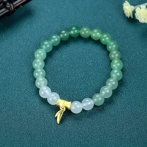 Pulsera de Piedra Natural con Cuentas de Vidrio Coloridas, Experto en Armonía en Relaciones, Etiqueta Blanca, Paquete Listo para Comercio Electrónico - Product Image 5