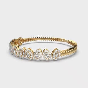 IGI Certifié Top Qualité Moissanite Tennis 14K Bracelet Tennis Bracelets Diamant Coupe Ronde - Product Image 2