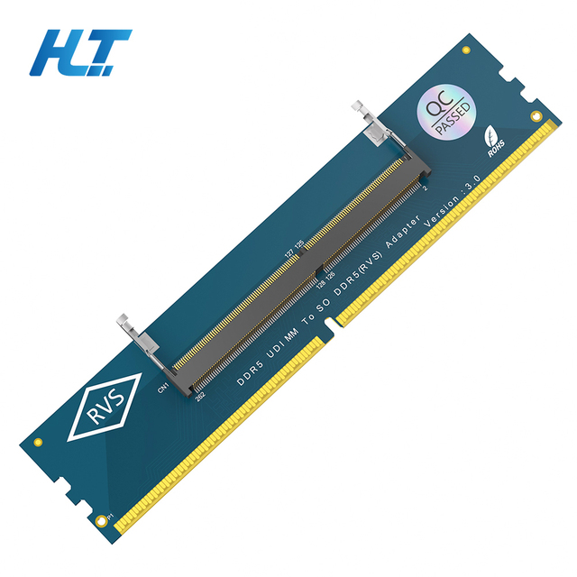 HLT LaptopSO DDR5 UDIMM Adapter for Desktop and Laptop High Speed No Bandwidth Loss Conversion PCB Material