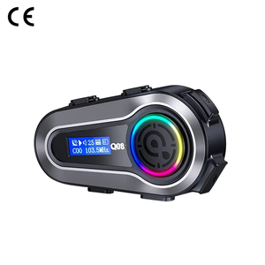 Factory Production Q08 Half Helmet <strong>Motorcycle</strong> <strong>Intercom</strong> Blue Tooth 5.3 Helmet Headset with Microphone Tactical Noise Cancelling - Product Image 1