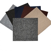 Dalles de moquette carrées contemporaines, 20 pièces, tapis antidérapants insonorisants 50x50cm pour maisons, entreprises et locations (foncé)