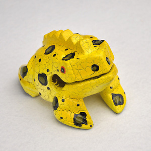 Artisanat classique diverses couleurs drôle enfants jouet Simulation croassement en bois <span class=keywords><strong>grenouille</strong></span> chanceuse 6 cm - Product Image 6