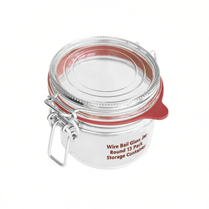 Juego de 13 Recipientes Redondos de Vidrio con Cierre de Alambre para Almacenamiento - Product Image 2