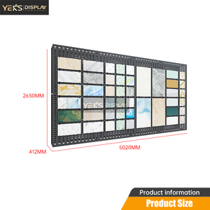 Gạch men hiển thị đứng với khung kim loại cho triển lãm showroom, thiết kế cố định cho gạch sứ, gạch đá, - Product Image 3