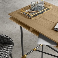 Mobilier de bureau moderne WESOME Mobilier d'intérieur pour la maison Table console Pieds en acier Table haute en bois mélaminé Table console de bar