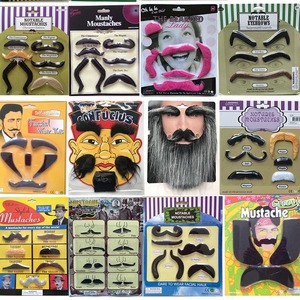 Năm mới phục sinh Giáng sinh bên cosplay mô phỏng đạo cụ mô phỏng màu đen giả râu ria mép Trung Quốc sang trọng ăn mặc phụ kiện - Product Image 3