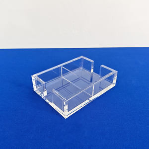 קריסטל אקריליק לשחק כרטיס מחזיק אקריליק גשר משחק כרטיס חפיסות מקרה אקריליק קלף תיבת עבור 2 חפיסות - Product Image 2