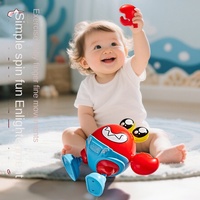 Jouet robot crabe électrique en plastique pour enfants de 1 à 2 ans chantant et dansant pour garçons et filles de 0 à 3 ans