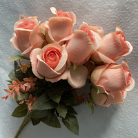 Vintage Seiden-Kunstblumen Große Rosen Großhandel Dekorative Blumen für Heim & Hotel - Thanksgiving Abschluss Ostern
