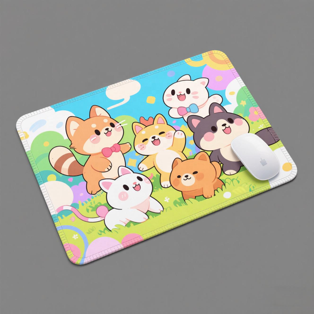 Personalize Any Size Company Logo Advertising Cartoon Gaming Rubber Keyboard Tabletop Large Japanese Desk Mat Custom Playmat