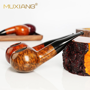 Muxiang Briar Wood Smoking Pipe 9mm Filter Free Type Handmade Tobacco Pipe - Product Image 2