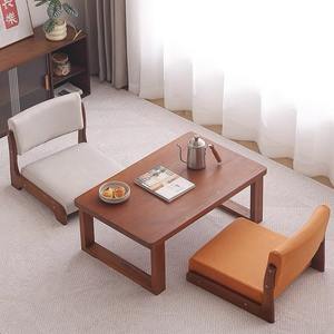Japanese Style Tatami Chair Solid Wood <b>Low</b> <b>Stool</b> Soft Cushion Home Living Room Furniture - Product Image 2