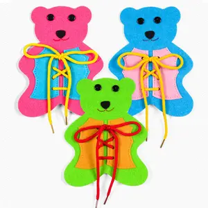 Non Woven Material Making Felt Craft Little Bear Shape DIY School Teaching Tool Making Early Education Game Toys