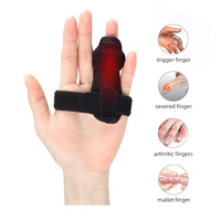 Attelle de doigt, support stabilisateur pour l'immobilisation des doigts index, médian, annulaire et du petit doigt
