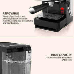 Modern 2-in-1 20Bar <b>Touch</b> <b>Screen</b> Semi-Automatic Espresso <b>Machine</b> Household EU Temperature Control Ensures Precise Brewing Temper - Product Image 2