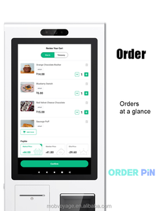 Mini escritorio con pantalla táctil de 15,6 pulgadas, sistema POS, software de comida rápida, terminal POS de autoservicio, quiosco de pedido - Product Image 4