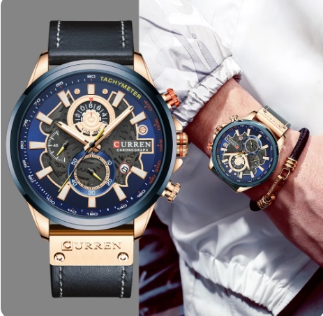 CURREN 8380 Fashion Casual Male Quartz Watch - Creative Design