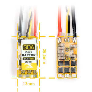 ESC 2-4S 20A-30A แบบตั้งโปรแกรมได้ รองรับ Brushless Dshot สำหรับ RC Quadcopter FPV Drone มอเตอร์มัลติโรเตอร์ อะไหล่ - Product Image 2