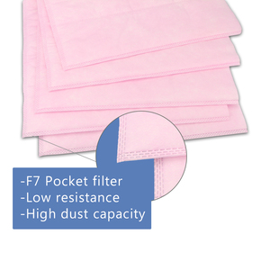 Filtro de Aire de Eficiencia Media para HVAC, Colector de Polvo de Bolsillo F5-F6-F7-F8-F9 Personalizado al por Mayor con Material No Tejido - Product Image 4