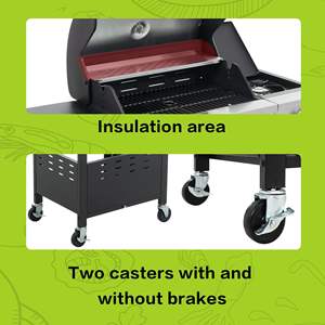 Parrilla de Gas Propano de Acero Inoxidable DB de 3 Quemadores, 37000 Btu, para Cocinar al Aire Libre en el Patio - Product Image 5