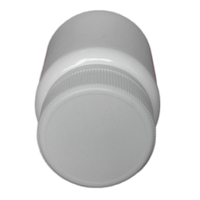 Récipient pharmaceutique de bouteille de HDPE en plastique blanc de 50cc pour la poudre solide orale de comprimé de capsule de pilule de médicament avec le bouchon à vis CRC