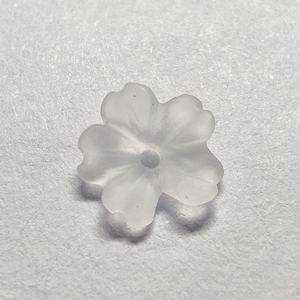 Uni CN Quartz Dépoli Blanc Fleur Forme Pierres Précieuses En Vrac T-1F - Product Image 2